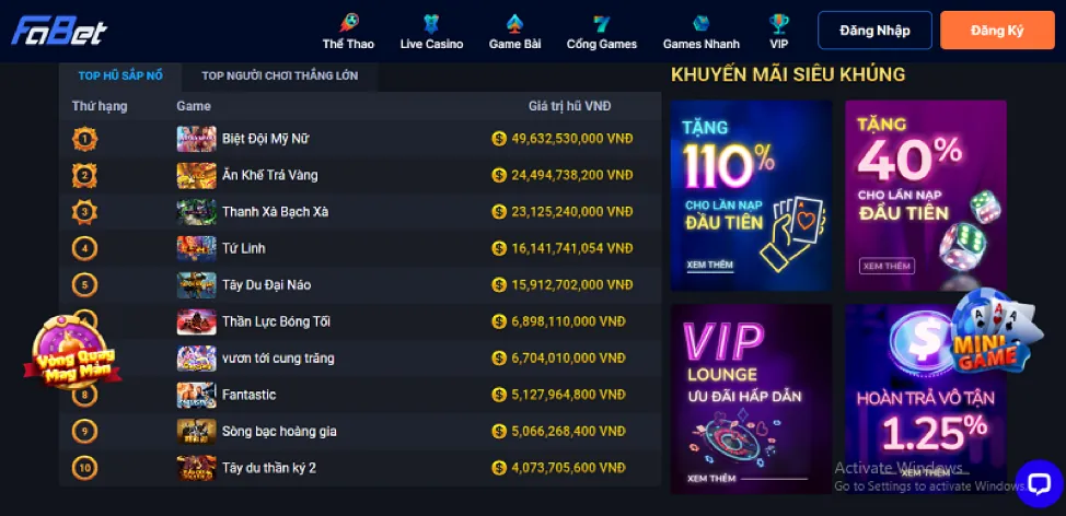 Ứng dụng di động MG188 Casino trên điện thoại